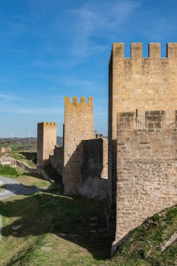 Carcassonne şehrindeki eski şato.