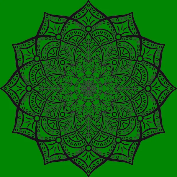 Ręcznie Rysowana Mandala Doodle Etniczna Mandala Kolorowym Zdobieniem Sztuka Stosowana — Zdjęcie stockowe