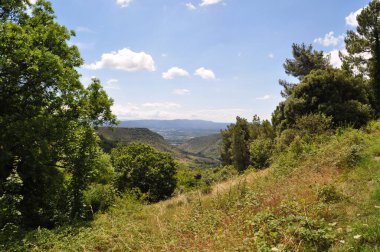 Fransa 'da St. Laurent du Pape yakınlarında bir manzara.