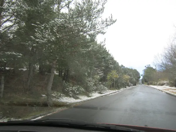 Segovia, İspanya. Lluvia ve invierno.