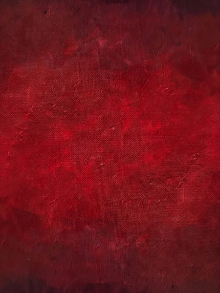 Dark Red Grunge Oil Color Painting Background — Stock Photo, Image