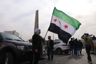 Suriye rejiminin çöküşü, Suriyeliler Başer el Esad 'ın kaçışını kutladılar. Şam, Suriye, 8 Aralık 2024
