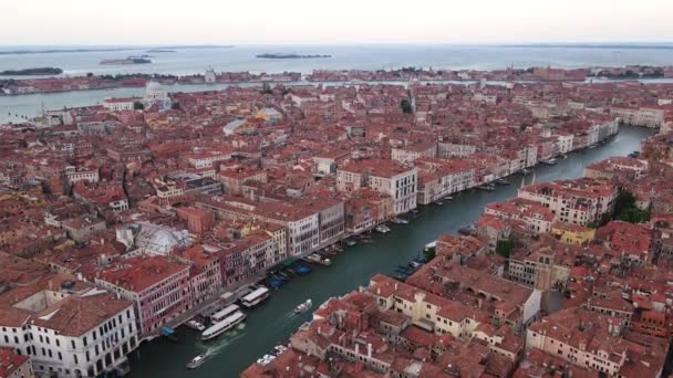 Panoramic View Venice Marks Square Landscape Panorama Piazza San Marco — Stockvideo