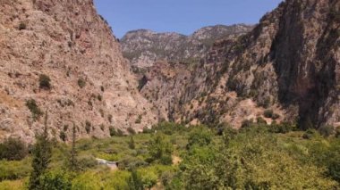Butterfly Valley Turkey, Fethiye Mediterranean beach and seaside oludeniz scenery. High quality FullHD footage