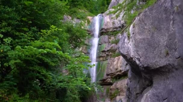 Waldbachstrub Wasserfall Autriche Près Hallstatt Séquences Vidéo Stock Images Haute — Video