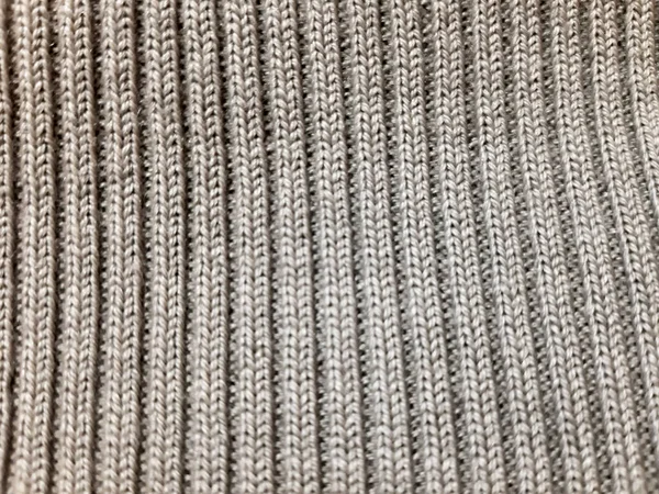 Gray Fragment Knitted Yarn Background Design Photography Textile Fabric Template — Stock Photo, Image