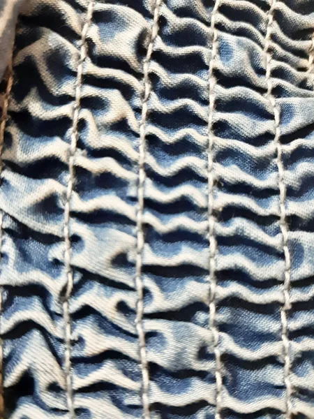 弾性バンド表面 ジーンズのパターンデニム 背景デザイン 織物のテンプレート — ストック写真
