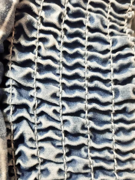 Elastische Band Jeans Patroon Denim Achtergrond Ontwerp Fotografie Textiel Textiel — Stockfoto
