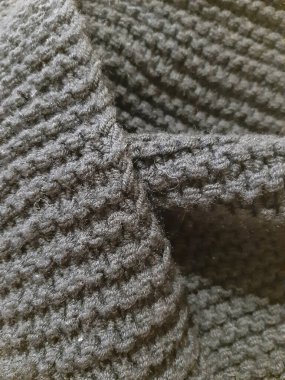 Siyah şablon, örgü, iplik. Arkaplan tasarımı, fotoğrafçılık. Tekstil, kumaş şablonu, modern 