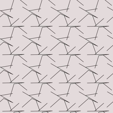 Geometri, çizgiler. Vektör kusursuz desen. Arkaplan çizimi, kumaş ya da kağıt için dekoratif tasarım. Yeni süsler.