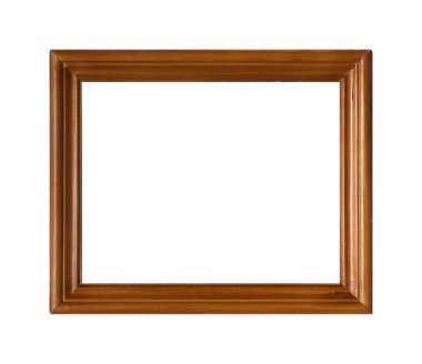 Dark Wood Resim Çerçevesi izole edildi. Resim eklenecek yer