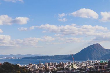 View of Beppu city from the Steam Observatory clipart