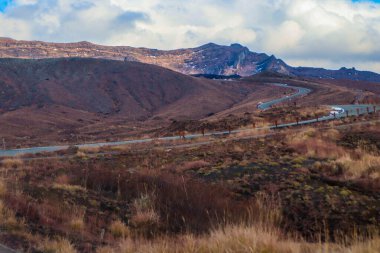 Aso Dağı Nakadake Krateri, Aso, Kumamoto, Kyushu, Japonya