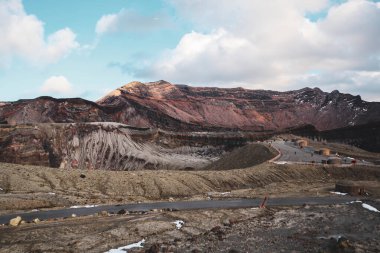 Aso Dağı Nakadake Krateri, Aso, Kumamoto, Kyushu, Japonya