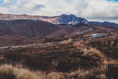 Aso Dağı Nakadake Krateri, Aso, Kumamoto, Kyushu, Japonya