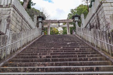 Miyajidake-jinja Shinto Tapınağı, Fukutsu Şehri, Fukuoka, Japonya