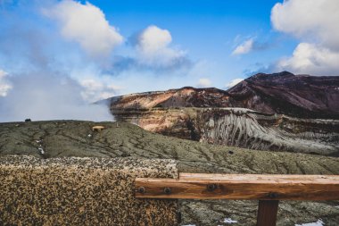 Aso Dağı Nakadake Krateri, Aso, Kumamoto, Kyushu, Japonya