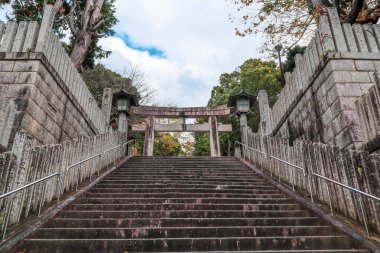 Miyajidake-jinja Shinto Tapınağı, Fukutsu Şehri, Fukuoka, Japonya