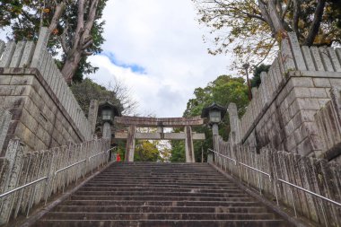 Miyajidake-jinja Shinto Tapınağı, Fukutsu Şehri, Fukuoka, Japonya