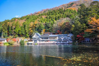 Kitakyushu, Japonya 'da Klasik Mimariyle Sahne Rıhtımı Görünümü