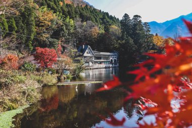Kitakyushu, Japonya 'da Klasik Mimariyle Sahne Rıhtımı Görünümü