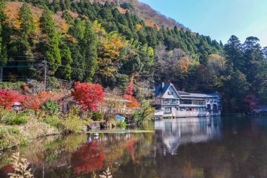 Kitakyushu, Japonya 'da Klasik Mimariyle Sahne Rıhtımı Görünümü