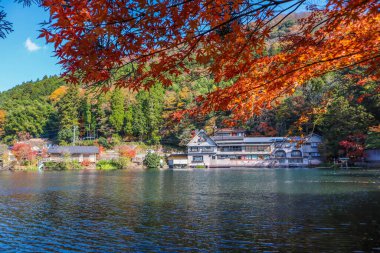 Kitakyushu, Japonya 'da Klasik Mimariyle Sahne Rıhtımı Görünümü