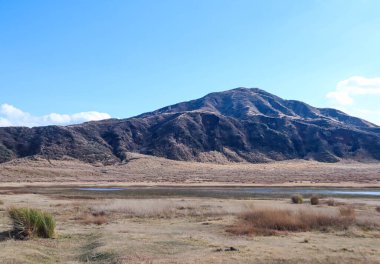 Japonya 'daki Aso Volkan Caldera ve Çayırı' nın Manzarası