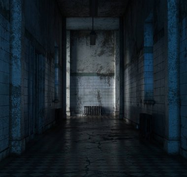 3 Boyutlu Ürkütücü Terkedilmiş Bina 