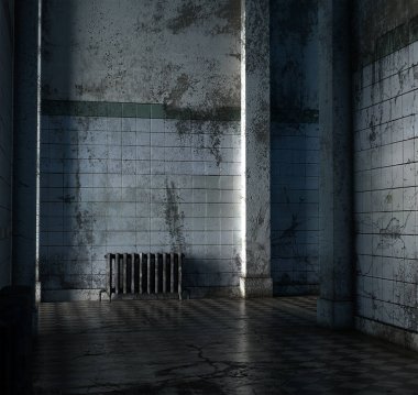 3 Boyutlu Ürkütücü Terkedilmiş Bina 