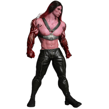 Saydam arkaplanda 3 boyutlu izole edilmiş erkek uzaylı.