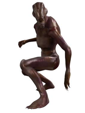 Saydam arkaplanda 3 boyutlu yabancı mutant izole edildi