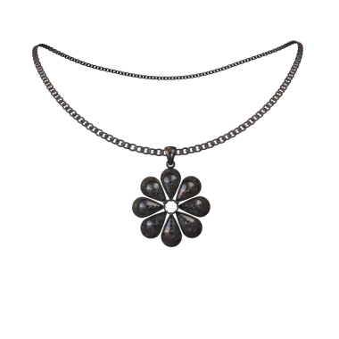 Şeffaf arkaplanda izole edilmiş 3D kolye