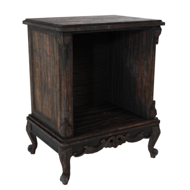 3 boyutlu ahşap dolap şeffaf arkaplanda izole edildi