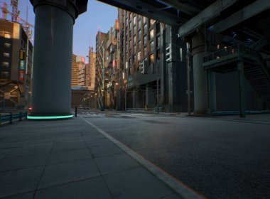 Gökdelenli 3D kentsel yol 
