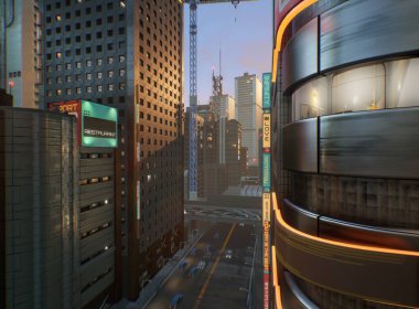 Gökdelenli 3D kentsel yol 