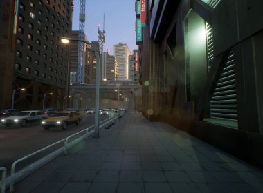 Gökdelenli 3D kentsel yol 