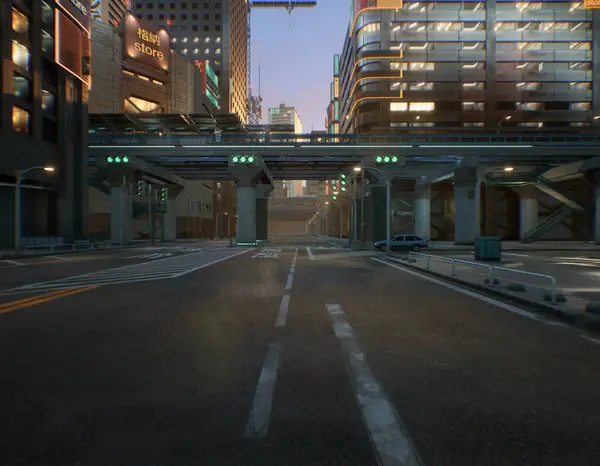 Gökdelenli 3D kentsel yol 