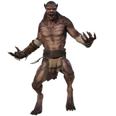 Saydam arkaplanda izole edilmiş 3 boyutlu fantezi canavarı.