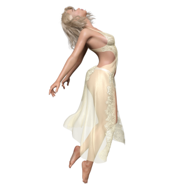 Üç boyutlu, saf işlemeli, sarı saçlı, zarif, şeffaf arkaplanda izole bir kadın karakter.. 