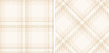 Parlak Çok Açık Pembe ve Sıcak Açık Gri Kusursuz Tartan Kumaş Tasarımı