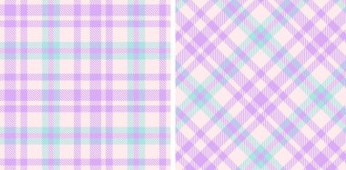 Pastel Smoky Çok Açık Pembe Pembe Kusursuz Tartan Kumaş Tasarımı