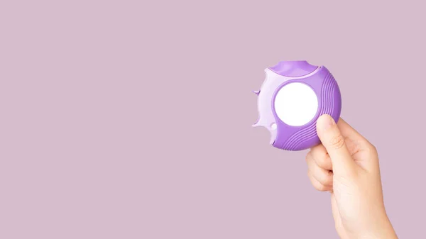 Asthme Concept Bpco Main Tenant Médicament Poudre Sèche Inhalateur Sur — Photo