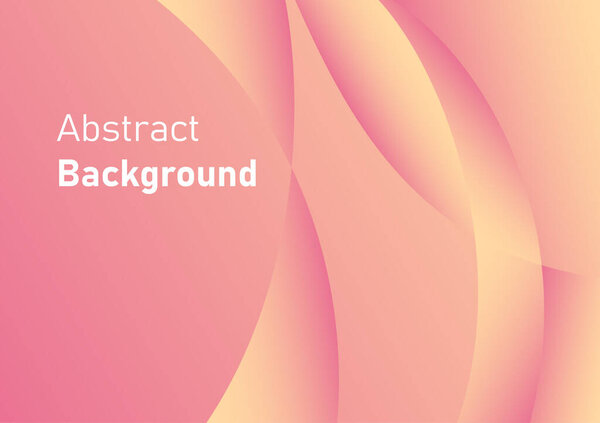 Abstract gradient background, orange gradient color and curve line, vector background illustration template for website, banner, poster, backdrop