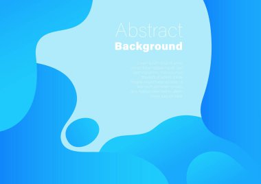 Abstract fluid gradient background, blue gradient color, multi layer vector background illustration template for website, banner, poster, backdrop