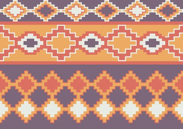 抽象的な形の継ぎ目が無い生地のパターン背景 オレンジ 黄色および紫色 ウェブサイト ポスターのための幾何学的なテンプレート — ストックベクタ