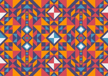 soyut renksiz desen, geometrik üçgenler arka plan şekilleri, sarı, kırmızı ve mavi pastel renkler, duvar kağıdı, giysi, halı, ambalaj, kumaş, tekstil şablonları