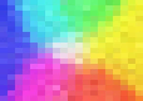 Абстрактный Рисунок Пикселей Геометрический Мозаичный Фон Радужный Цветовой Градиент Векторный — стоковый вектор