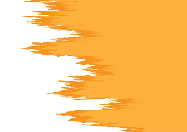 Abstrakt Grunge Textur Bakgrund Grov Kant Ram Nödlidande Gräns Orange — Stock vektor
