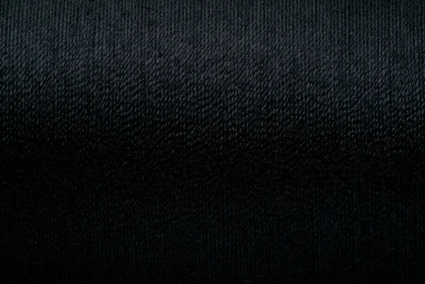 Abstraktes Gewebe Textur Hintergrund Nahaufnahme Bild Der Schwarzen Farbe Faden — Stockfoto
